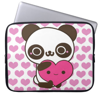 Panda Hearts Laptop Sleeve