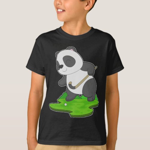 Panda Hockey Hockey stick T_Shirt