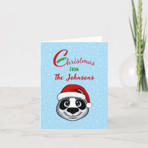 Panda Holiday Card