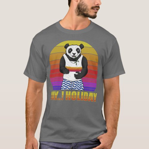 Panda Holiday Vintage T_Shirt