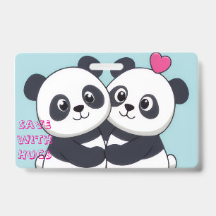 Panda Hug Budget Notebook – Cute Planner for Savin Badge