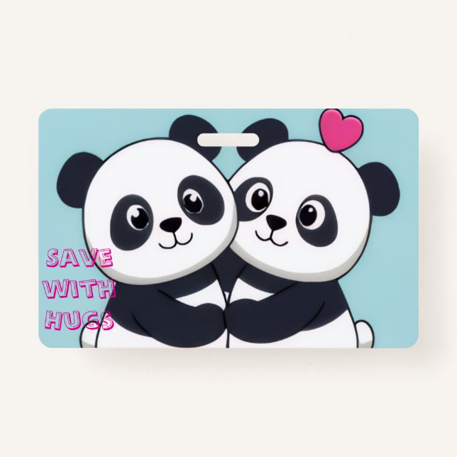 Panda Hug Budget Notebook – Cute Planner for Savin Badge (Back)