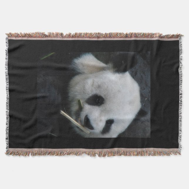Panda Hug Throw Blanket (Front)