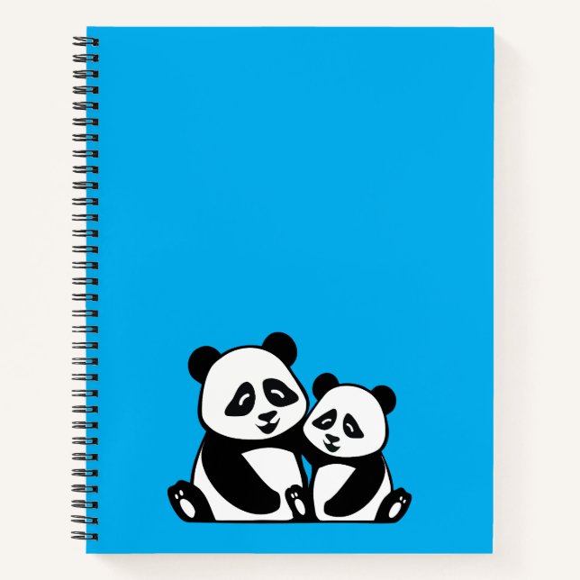 Panda Hugging Notebook (Front)