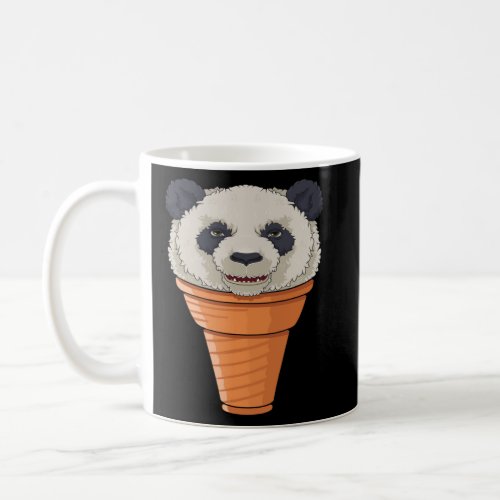 Panda Ice Cream Cone Waffle Summer  Coffee Mug