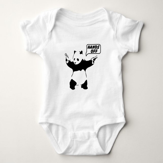 Panda illustration Design Baby Jersey Bodysuit (Front)