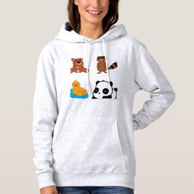 Panda illustration design Hoodie (Front)