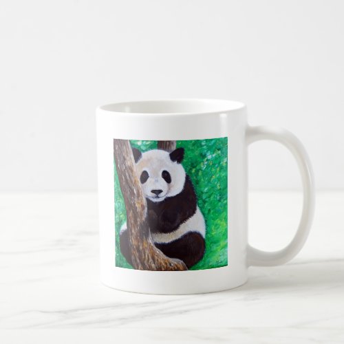 Panda in a Tree Painting Coffee Mug