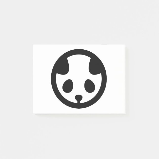 Panda in circle post-it notes (Front)