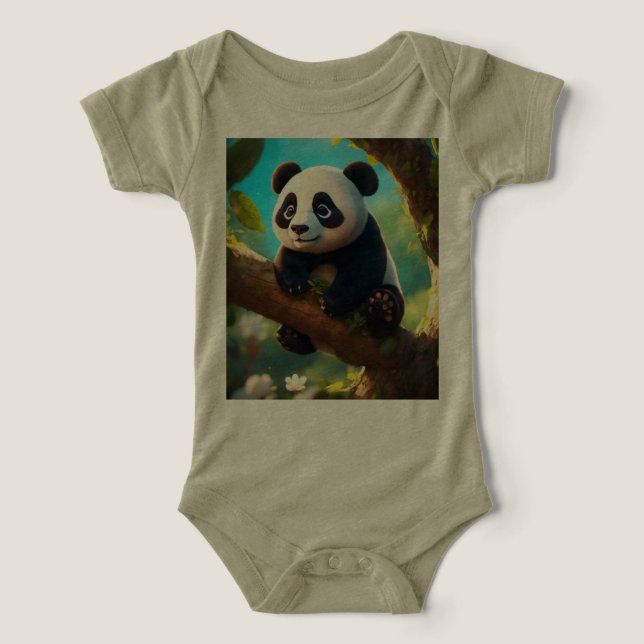 Panda in the Enchanted Tree Infant T-shirt (Design Front)