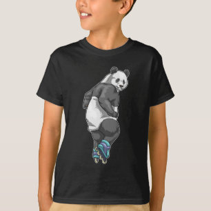 Panda Inline skating Roller skates T-Shirt