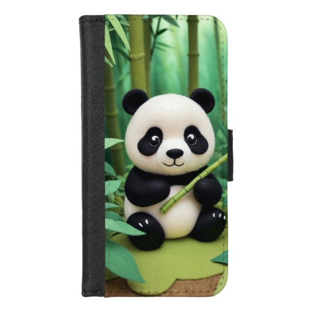 Panda iPhone Wallet Case (Front)