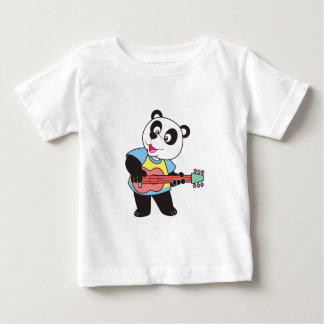 "Panda Jam: Adorable Rockstar on Strings Baby T-Shirt