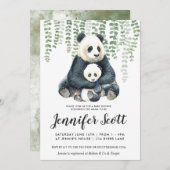 Panda Jungle Baby Shower Invitation (Front/Back)