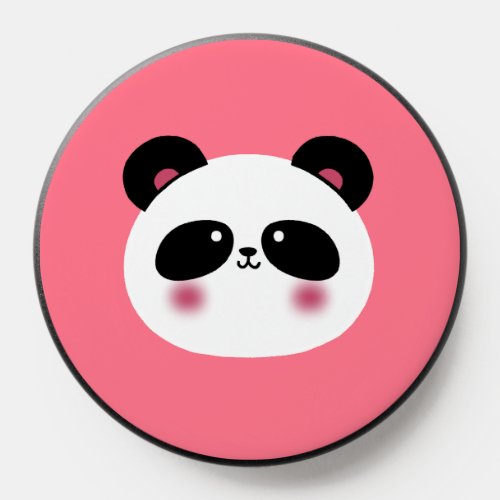 Panda kawaii Bubblegum Pink  PopSocket