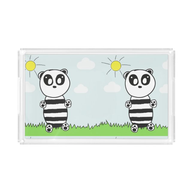 Panda Kids  Acrylic Tray (Front)