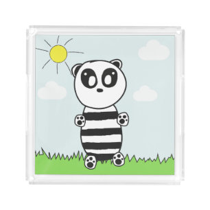 Panda Kids Acrylic Tray