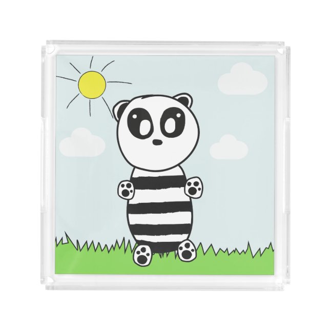 Panda Kids  Acrylic Tray (Front)