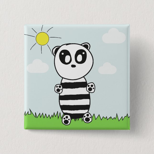 Panda Kids  Button (Front)