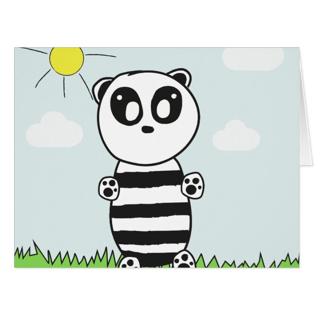 Panda Kids  Cards (Front Horizontal)