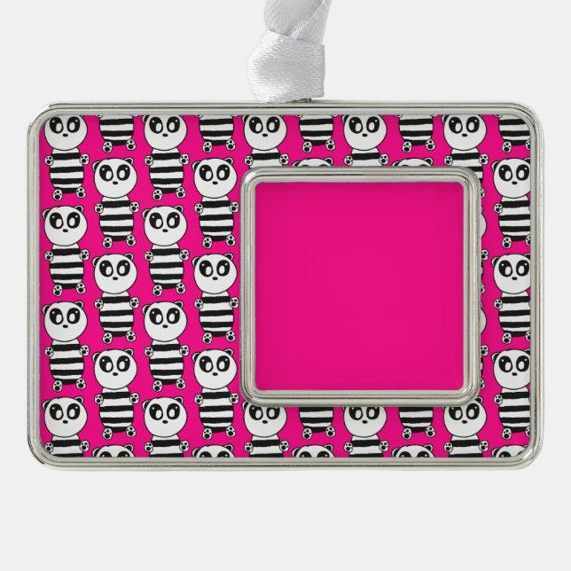 Panda Kids  Christmas Ornament (Front)