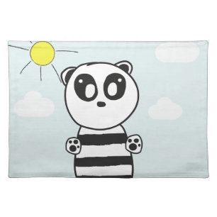 Panda Kids Cloth Placemat