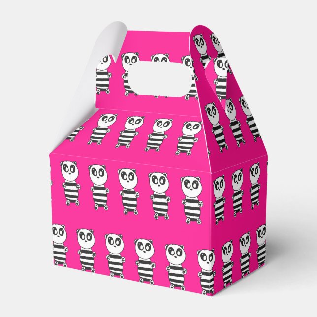 Panda Kids  Favor Boxes (Front Side)