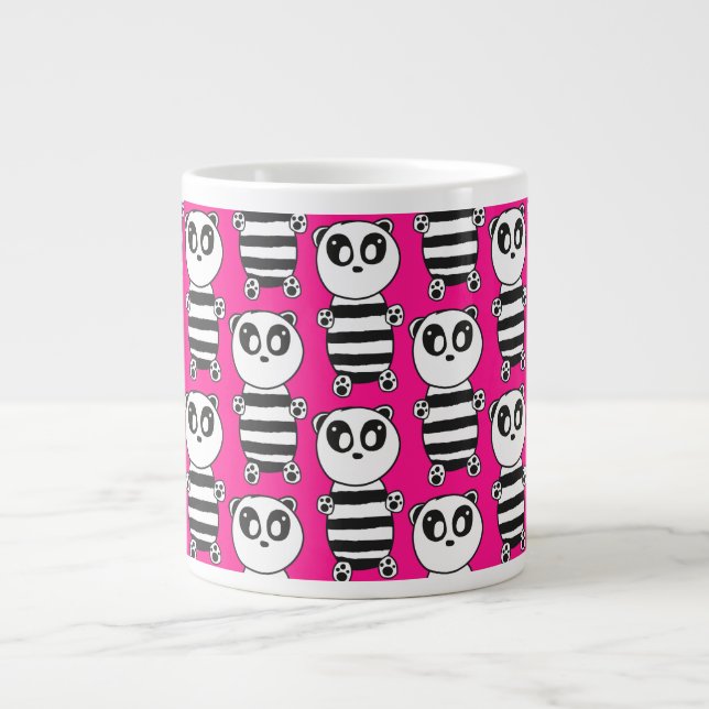 Panda Kids  Giant Coffee Mug (Front)