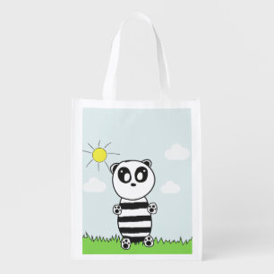 Panda Kids Grocery Bag