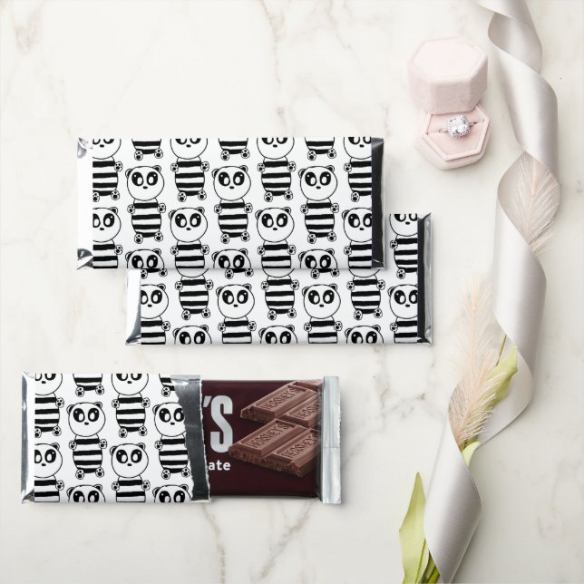 Panda Kids   Hershey Bar Favors (Front)