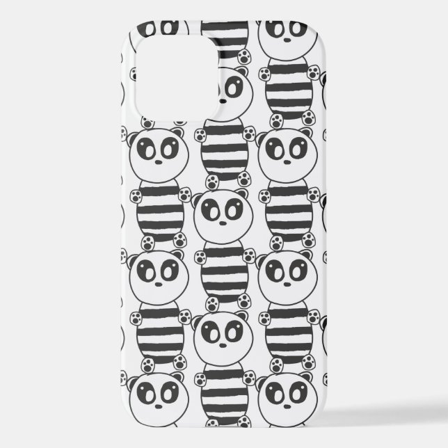 Panda Kids   iPhone Case (Back)