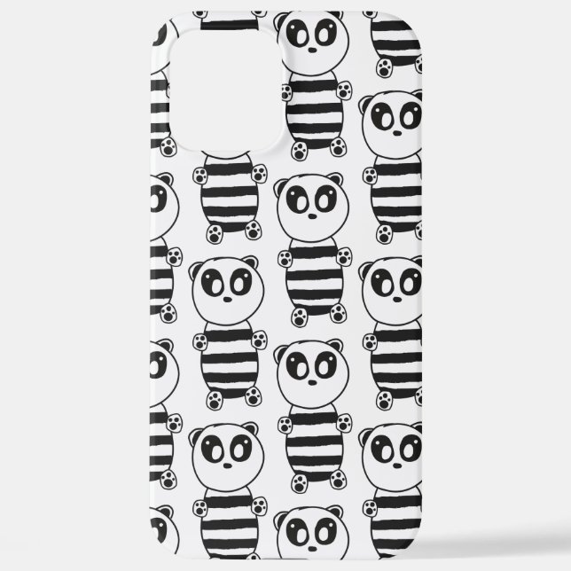 Panda Kids    iPhone Case (Back)