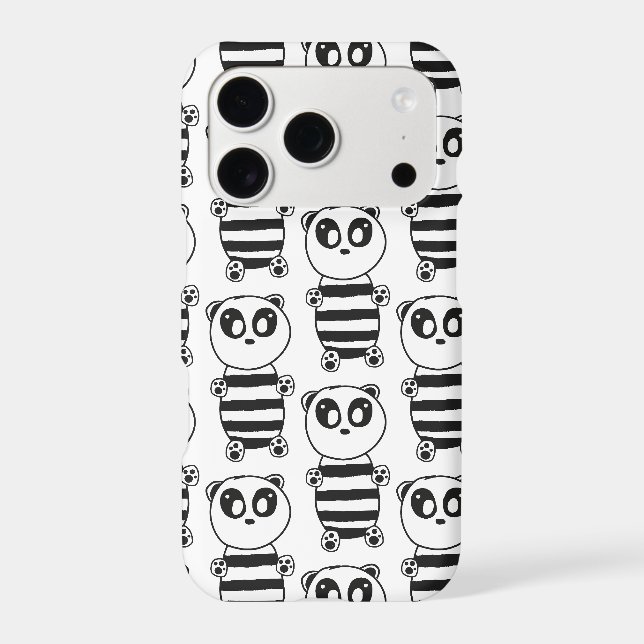 Panda Kids  iPhone Case (Back)
