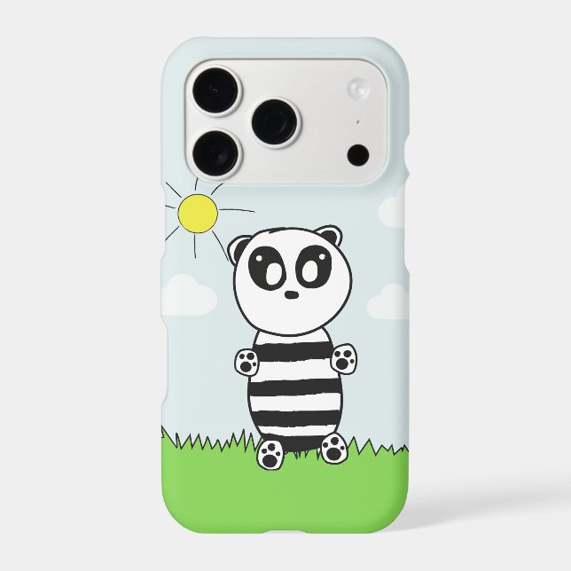 Panda Kids   iPhone Case (Back)