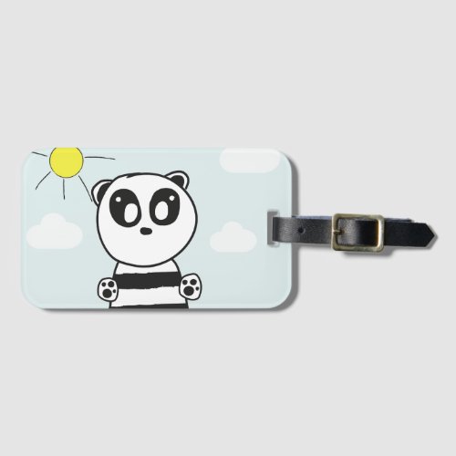 Panda Kids  Luggage Tag