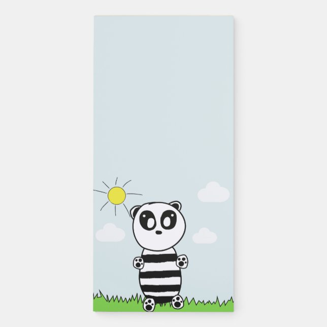 Panda Kids   Magnetic Notepad (Front)
