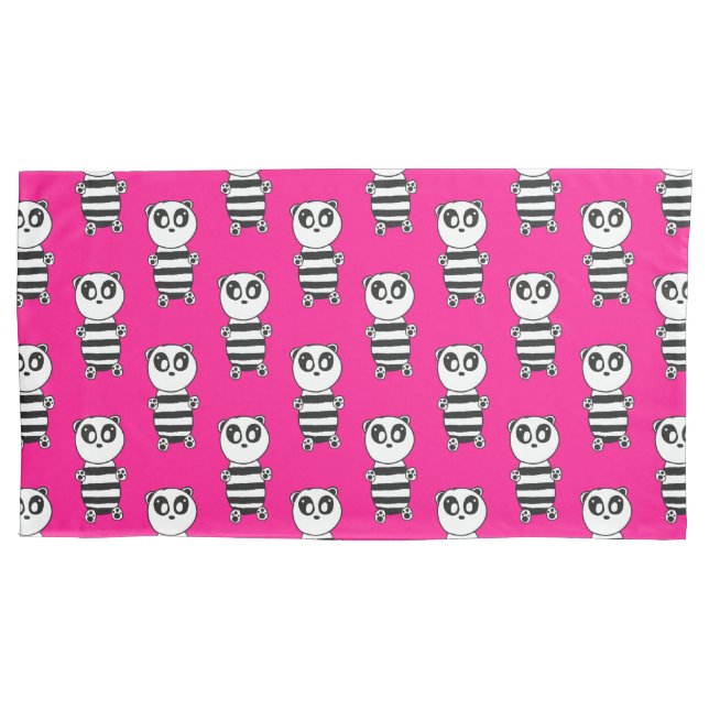 Panda Kids  Pillow Case (Front)