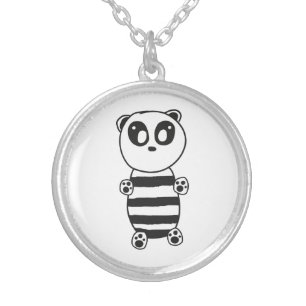 Panda Kids Silver Plated Necklace