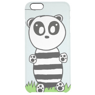 Panda Kids Clear iPhone 6 Plus Case