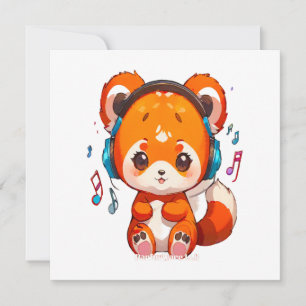 Panda Listening to Kpop Music