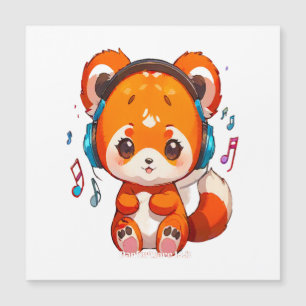 Panda Listening to Kpop Music