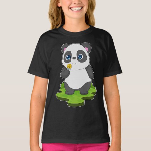 Panda Lollipop T_Shirt