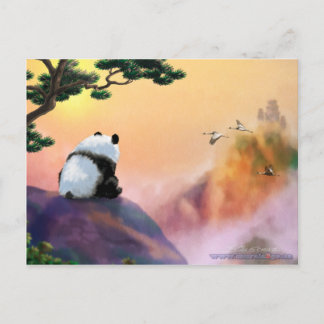 Panda Looking Out Postcard