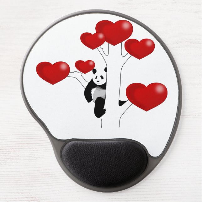 Panda Love Gel Mouse Pad (Front)