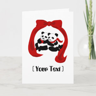 Panda Love Greeting Card
