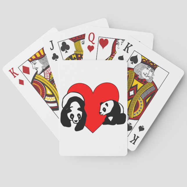 Panda Love Poker Cards (Back)