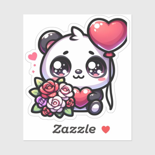 Panda Love Sticker (Sheet)