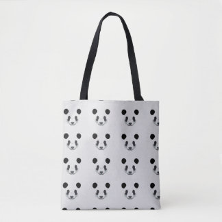 Panda love tote bag
