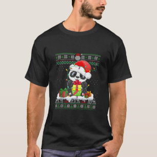 Panda Lover Christmas Box Santa Panda Ugly Christm T-Shirt