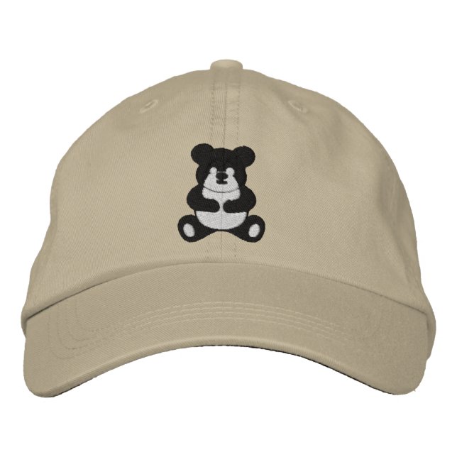 Panda Lover Embroidered Cap (Front)